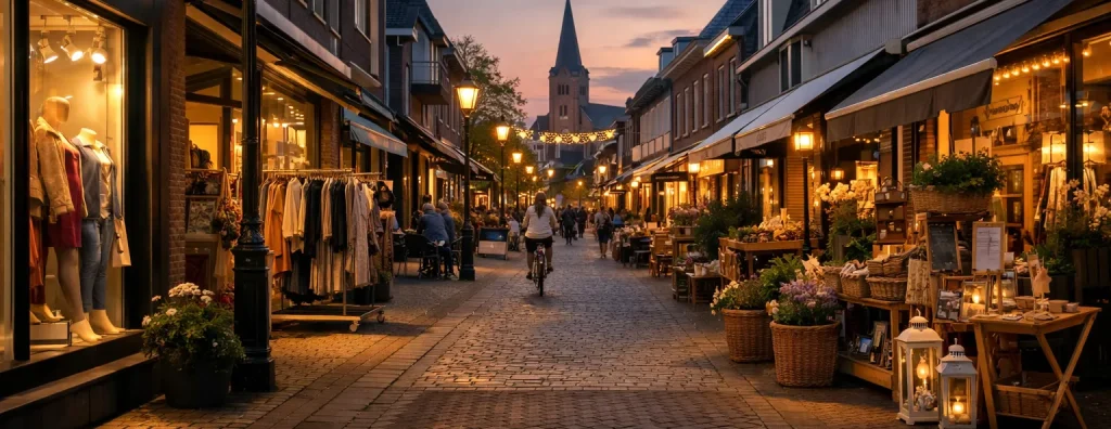 Rustige winkelstraat in Soest